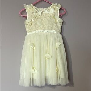 Flower girl/formal Popatu Dress with Butterfly Accents - 24 months